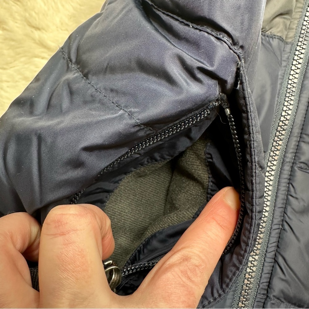 The North Face Vest Blue & Grey Zip-Up Size 6 - Picture 4 of 16